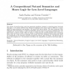 A Compositional Natural Semantics and Hoare Logic for Low-Level Languages