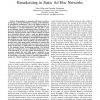 A Decentralized Approach to Minimum-Energy Broadcasting in Static Ad Hoc Networks