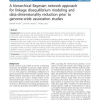 A hierarchical Bayesian network approach for linkage disequilibrium modeling and data-dimensionality reduction prior to genome-w
