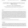 A multi-objective resource allocation problem in dynamic PERT networks