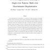 A Novel Regularization Learning for Single-View Patterns: Multi-View Discriminative Regularization