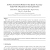 A Phase Transition Model for the Speed-Accuracy Trade-Off in Response Time Experiments