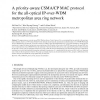 A priority-aware CSMA/CP MAC protocol for the all-optical IP-over-WDM metropolitan area ring network