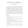 A stochastic bone remodeling process