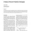 A Study of Branch Prediction Strategies