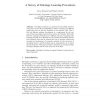 A Survey of Ontology Learning Procedures