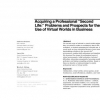Acquiring a professional "second life": problems and prospects for the use of virtual worlds in business