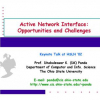 Active Network Interface: Opportunities and Challenges
