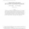 Adaptive Witness Encryption and Asymmetric Password-Based Cryptography