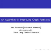 An algorithm for improving graph partitions