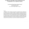 An efficient algorithm for the stratification and triangulation of an algebraic surface