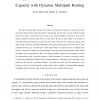 An Upper Bound on Multi-hop Transmission Capacity with Dynamic Multipath Routing