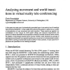 Analysing movement and world transitions in virtual reality tele-conferencing