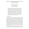 Analysis of a Stochastic Model of Adaptive Task Allocation in Robots