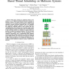 Analytical modeling and optimization for affinity based thread scheduling on multicore systems