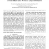Architecture and framework for supporting open-access multi-user wireless experimentation