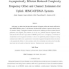 Asymptotically Efficient Reduced Complexity Frequency Offset and Channel Estimators for Uplink MIMO-OFDMA Systems