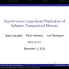 Asynchronous Lease-Based Replication of Software Transactional Memory