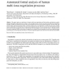 Automated formal analysis of human multi-issue negotiation processes
