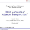 Basic concepts of abstract interpretation