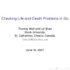 Checking Life-and Death Problems in Go