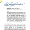 cmUML - A UML based Framework for Formal Specification of Concurrent, Reactive Systems