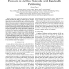 Comparative performance evaluation of MAC protocols in ad hoc networks with bandwidth partitioning