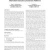 Components for information extraction: ontology-based information extractors and generic platforms