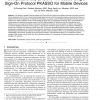 Computationally Efficient PKI-Based Single Sign-On Protocol, PKASSO for Mobile Devices