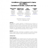 Conditions of Engagement in Game Simulation: Contexts of Gender, Culture and Age