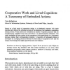 Cooperative Work and Lived Cognition: A Taxonomy of Embodied Actions