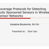 Coverage protocols for detecting fully sponsored sensors in wireless sensor networks