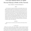 Cross-Layer Optimal Policies for Spatial Diversity Relaying in Mobile Ad Hoc Networks