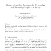 Distance Labelling Problems for Hypercubes and Hamming Graphs - A Survey