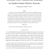 Distributed Power Allocation and Scheduling for Parallel Channel Wireless Networks