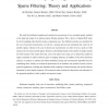Distributed sampling of signals linked by sparse filtering: theory and applications