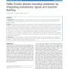 DoBo: Protein domain boundary prediction by integrating evolutionary signals and machine learning