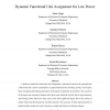 Dynamic Functional Unit Assignment for Low Power