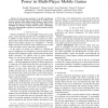 Dynamic lookahead mechanism for conserving power in multi-player mobile games