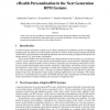 eHealth personalization in the next generation RPM systems
