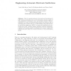 Engineering Autonomic Electronic Institutions