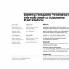Exploring participatory performance to inform the design of collaborative public interfaces