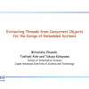 Extracting threads from concurrent objects for the design of embedded systems