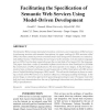 Facilitating the Specification of Semantic Web Services Using Model-Driven Development