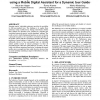 Field study on methods for elicitation of preferences using a mobile digital assistant for a dynamic tour guide