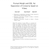 Formal Model and DSL for Separation of Concerns based on Views
