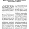 Heuristic algorithms for the routing and wavelength assignment of scheduled lightpath demands in optical networks