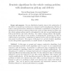 Heuristic algorithms for the vehicle routing problem with simultaneous pick-up and delivery