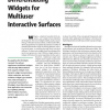 Identity-Differentiating Widgets for Multiuser Interactive Surfaces