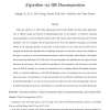 IDR/QR: an incremental dimension reduction algorithm via QR decomposition
